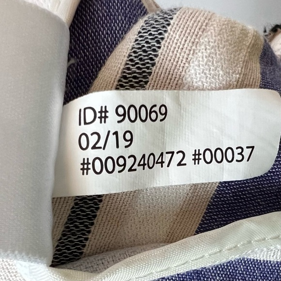 Express Women’s High Rise Blue White Striped Wide Cropped Culottes Pants Size 0 - Picture 10 of 10